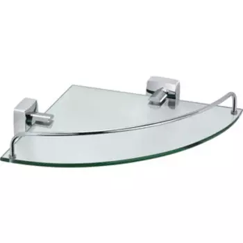 Полка стеклянная Fixsen Kvadro угловая 25x35x5 (FX-61303A)