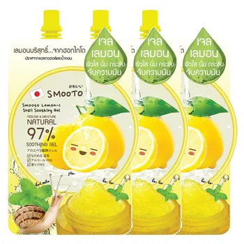 Smooto Lemon-C Успокаивающий гель для улиток 50 г. x 1/3 шт. - Тайский уход за кожей 50 g.