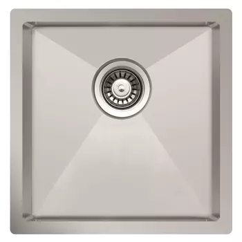 Мойка кухонная TopZeroTNL 400 12K нержавеющая сталь, 44х44 см