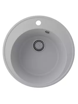 Мойка кухонная Ulgran Quartz Nora 485-04 48,5х48,5 см, платина