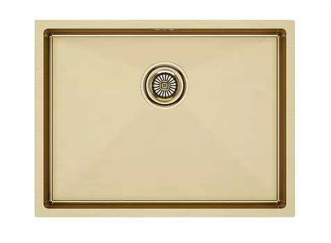 Мойка кухонная Paulmark NEXT 58 UNI PM215444-BG 58х44 см, брашированное золото