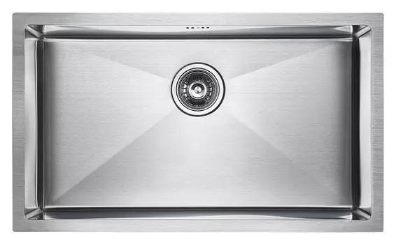 Мойка кухонная Paulmark NEXT 74 UNI PM217444-BS 74х44 см, нержавеющая сталь
