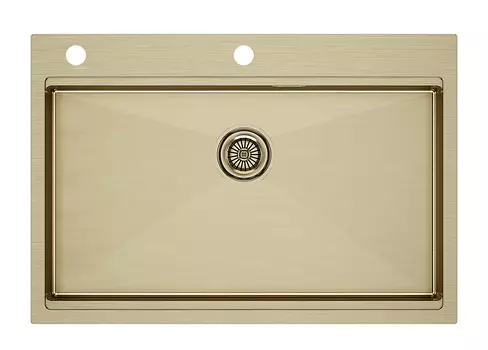 Мойка кухонная Paulmark Vast-Pro PM707551-BG брашированное золото