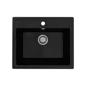 Мойка кухонная Practik PR-M 565-004 56,5 см, черный оникс
