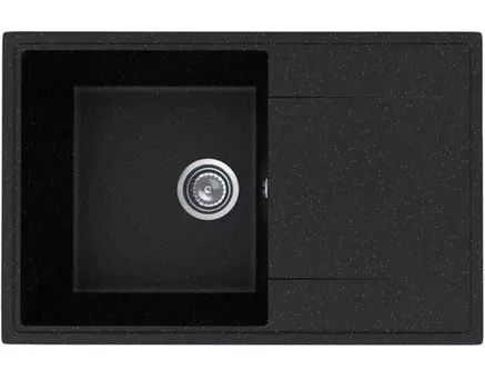 Мойка кухонная Practik PR-M 735-004 41,5х37,5 см, черный оникс