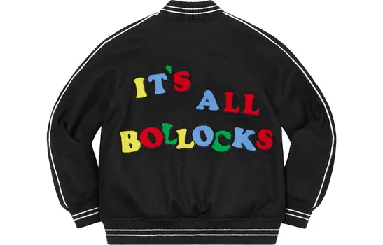 Куртка Supreme Jamie Reid It's All Bollocks, черный