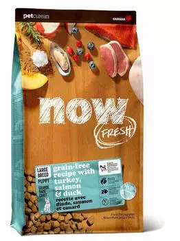 NOW'KITCHEN new Беззерновой для Щенков Крупных пород с Индейкой, Уткой и овощами (5.44 кг)