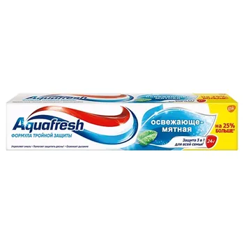 AQUAFRESH Зубная паста Освежающе-мятная Fresh&Minty