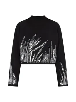 Пуловер faina Pullover, черный