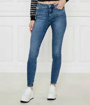 Джинсы женские Calvin Klein Jeans зауженные с высокой талией, синий