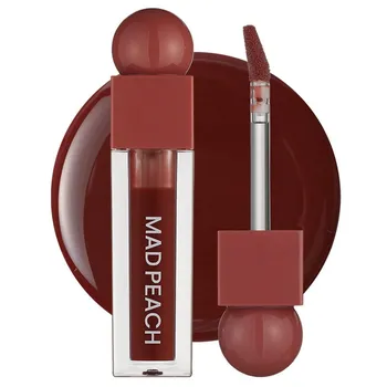Блеск для губ Mad Peach Glow Fit Mood, оттенок 01 Water Ink Rose, 3,8 мл, 1 шт.