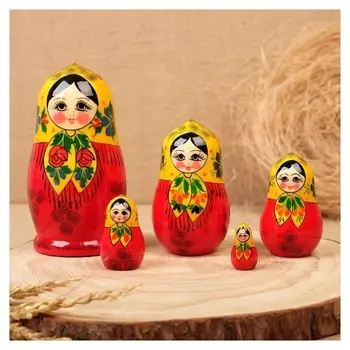 Матрешка "Грушенька-2", 15 см, 5 кукольная