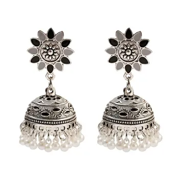 Pendientes пирсинг индийские украшения Jhumka подвески серьги для женщин аксессуары кольчики серьги-гвоздики модные свадебные серьги