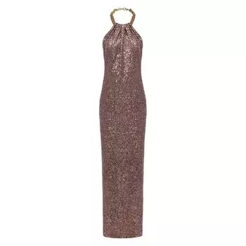 Платье с отделкой пайетками Tom Ford