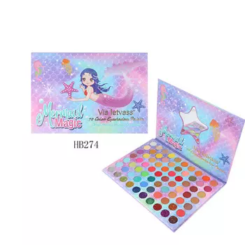 Farres Тени для век 70 цветов MERMAID MAGIC