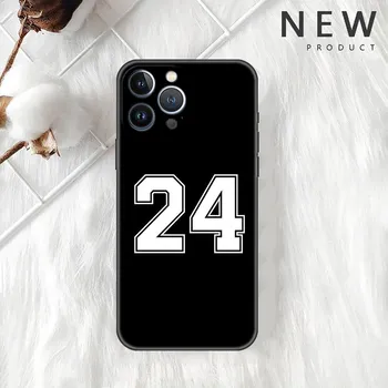 Чехол Funda для Apple iPhone 14 11 13 7 12 Pro 7 XR XS Max 8 Plus 6 14Pro 13Mini, черный мягкий чехол для телефона Lucky Number iPhone 14 Pro Max