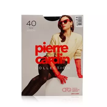 Женские колготки с рисунком Pierre Cardin Armure 40den Nero 2 размер