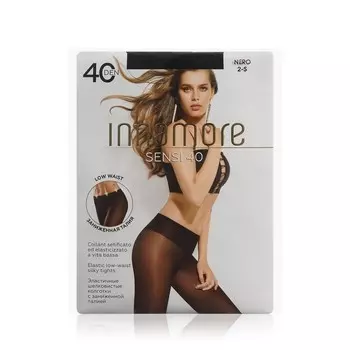 Женские колготки с заниженной талией Innamore Sensi 40den Nero 2 размер