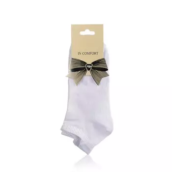 Женские носки Good Socks трикотажные , компрессионные , L32 , р.23 , белые