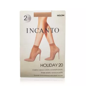 Женские носки INCANTO Holiday капроновые 20den Melon , 2 пары