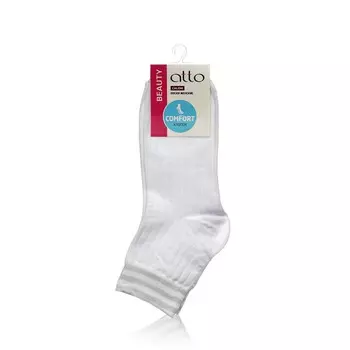 Женские носки с люрексом Atto Beauty C1265 , Белый , р.23-25