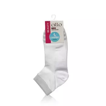 Женские носки с люрексом Atto Beauty C1270 , Белый , р.23-25