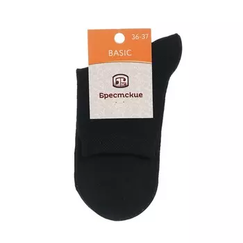 Женские однотонные носки Брестские Basic Черный р.36-37