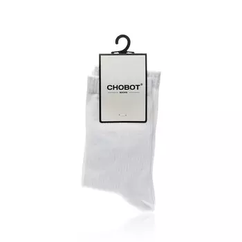 Женские однотонные носки Chobot 5221-003 , Белый , р.23