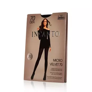 Женские колготки INCANTO Micro velvet 70den , Nero , 4 размер