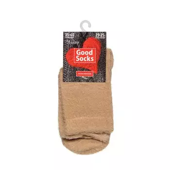 Женские плюшевые носки Good Socks Winter Бежевый р.35-40