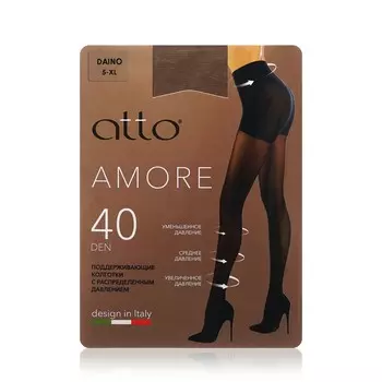 Женские поддерживающие колготки Atto Amore 40den Daino 5 размер