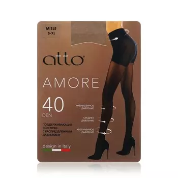 Женские поддерживающие колготки Atto Amore 40den Miele 5 размер
