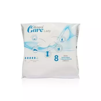 Женские прокладки Amore Care Maxi 8шт