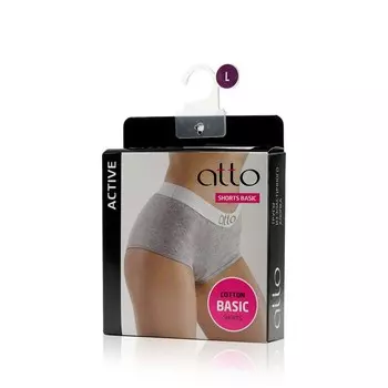 Женские трусы Atto Basic boyshort , Серый , L