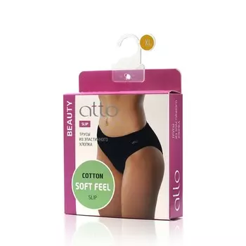 Женские трусы Atto Beauty Slip , Черный , XL