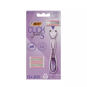 Женский станок для бритья Bic Click Soleil 5 + 2 сменные кассеты