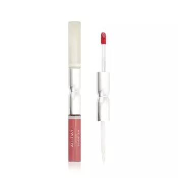 Жидкая стойкая помада - блеск для губ Seven7een All Day Lip Color & Top Gloss 01 6мл