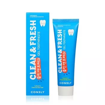 Зубная паста Consly Clean&Fresh с кальцием и натуральной морской солью 105г
