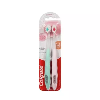 Зубная щетка Colgate Cushion Clean мягкая 1+1 в подарок