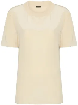 Шелковая футболка Rubin silk blouse JOSEPH, нейтральный