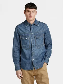 Джинсовая рубашка обычного кроя G-Star Raw, синий