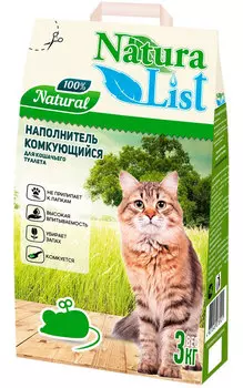 Naturalist наполнитель комкующийся для туалета кошек (3 кг)
