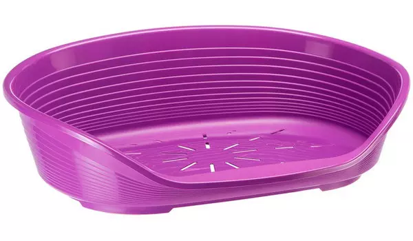 Лежак пластиковый для собак Ferplast Siesta Deluxe 12, 111 х 80,5 х 33,5 см (синий)