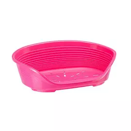 Лежак пластиковый для собак Ferplast Siesta Deluxe 2, 49 х 36 х 17,5 см (черный)