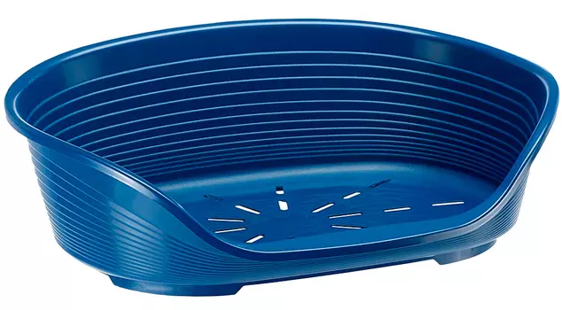 Лежак пластиковый для собак Ferplast Siesta Deluxe 4, 61,5 х 45 х 21,5 см (белый)