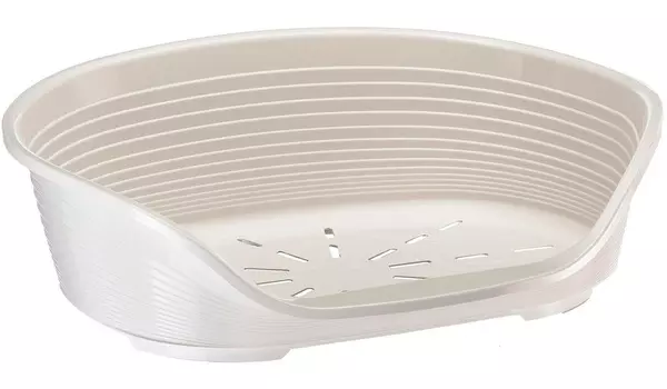 Лежак пластиковый для собак Ferplast Siesta Deluxe 6, 70,5 х 52 х 23,5 см (темно-серый)