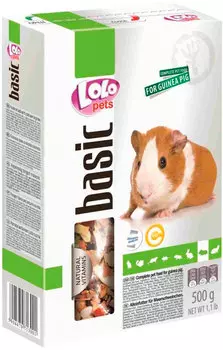 Lolo Pets Basic корм для морских свинок коробка (500 гр)