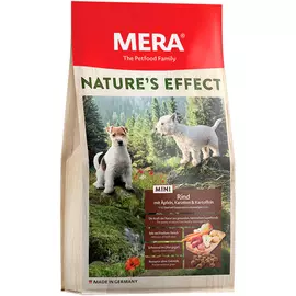 Mera Nature's Effect Dog Adult Mini Rind, Apfeln, Karotten &amp; Kartoffeln беззерновой для взрослых собак маленьких пород с говядиной, яблоками, морковью и картофелем (1 кг)
