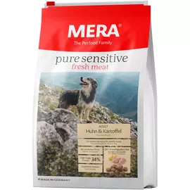 Mera Pure Sensitive Fresh Meat Dog Adult Huhn &amp; Kartoffel беззерновой для взрослых собак всех пород с чувствительным пищеварением с курицей и картофелем (4 кг)