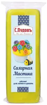 Мастика С.Пудовъ сахарная Желтая 100г. Закажите онлайн!